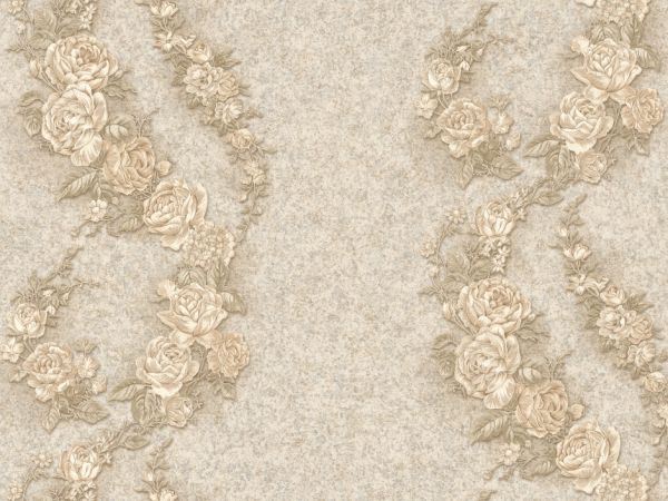 Обои 786187 (01) ""Паллада"" 71187 флизелиновые горячего тиснения цветы бежевые на бежевом