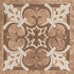 Вставка из керамогранита Soul dark brown border PG 01