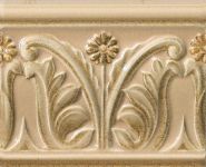 Бордюр из керамогранита Rialto Crema List. Floreale Pain. G30053
