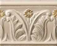 Бордюр из керамогранита RIALTO TORTORA LISTELLO FLOREALE PAINTED G300550