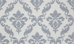 Обои 15019-14 ВВ WallDecor Соната св.серый дамаск на белом
