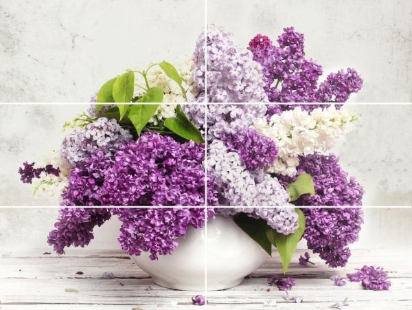 Панно керамическое Арома лиловый Сирень 64-05-51-693-0