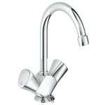 Смеситель для раковины Costa S, высокий излив, цепочка, 21338001