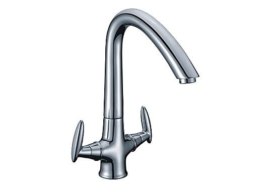 Смарт-Престиж SM170001AA_R двухручковый смеситель для кухни, хром