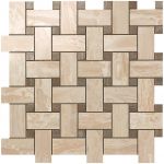 Мозаика керамическая S.M. Woodstone Champagne Twist Mosaic