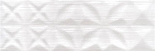 Плитка настенная  керамическая Деликат лайнс DEL-WTU052 Delicate Lines белый структурная