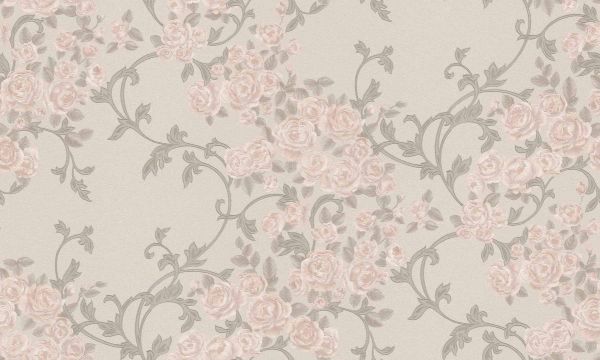 Обои 5137-26 Erismann Josepha флизелиновые горячего тиснения цветы на бежевом