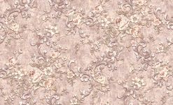Обои 60063-04 Erismann-R Nicole флизелиновые горячего тиснения цветы темно-бежевые