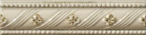 Бордюр из керамогранита RIALTO Tortora Floreale Painted Listello G300080