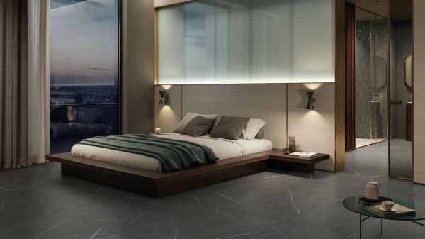 Керамогранит Allure Imperial Black Rett 80X80 Lap/Аллюр Империал Блэк Рет 80X80 Лап