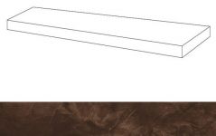Ступень из керамогранита Thesis Moka Scalino Angolare Dx/Тезис Мока 60 Угл.Пр