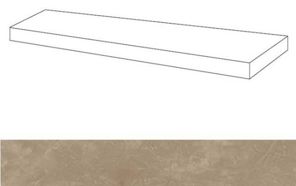 Ступень из керамогранита Thesis Sand Scalino Angolare Dx Lap/Тезис Сэнд Угл. пр. 33X59