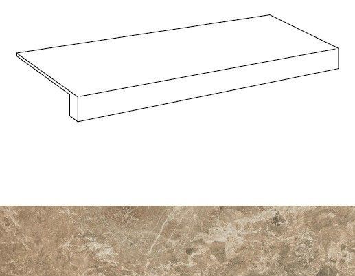 Ступень из керамогранита фронтальная Victory Sand Scal.80 Front/Виктори Сэнд