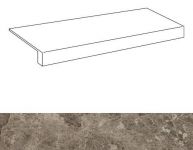 Ступень из керамогранита фронтальная Victory Taupe Scal.160 Front.Lap/Виктори Таупэ лап