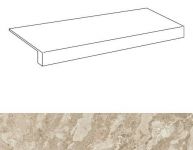 Ступень из керамогранита фронтальная Victory White Scal.160 Front.Lap/Виктори Вайт лап